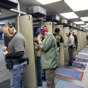 Students Taking Training In The Shooting Range