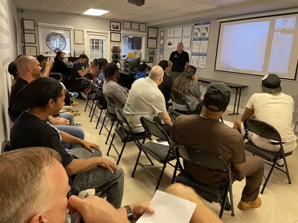 Security training class session